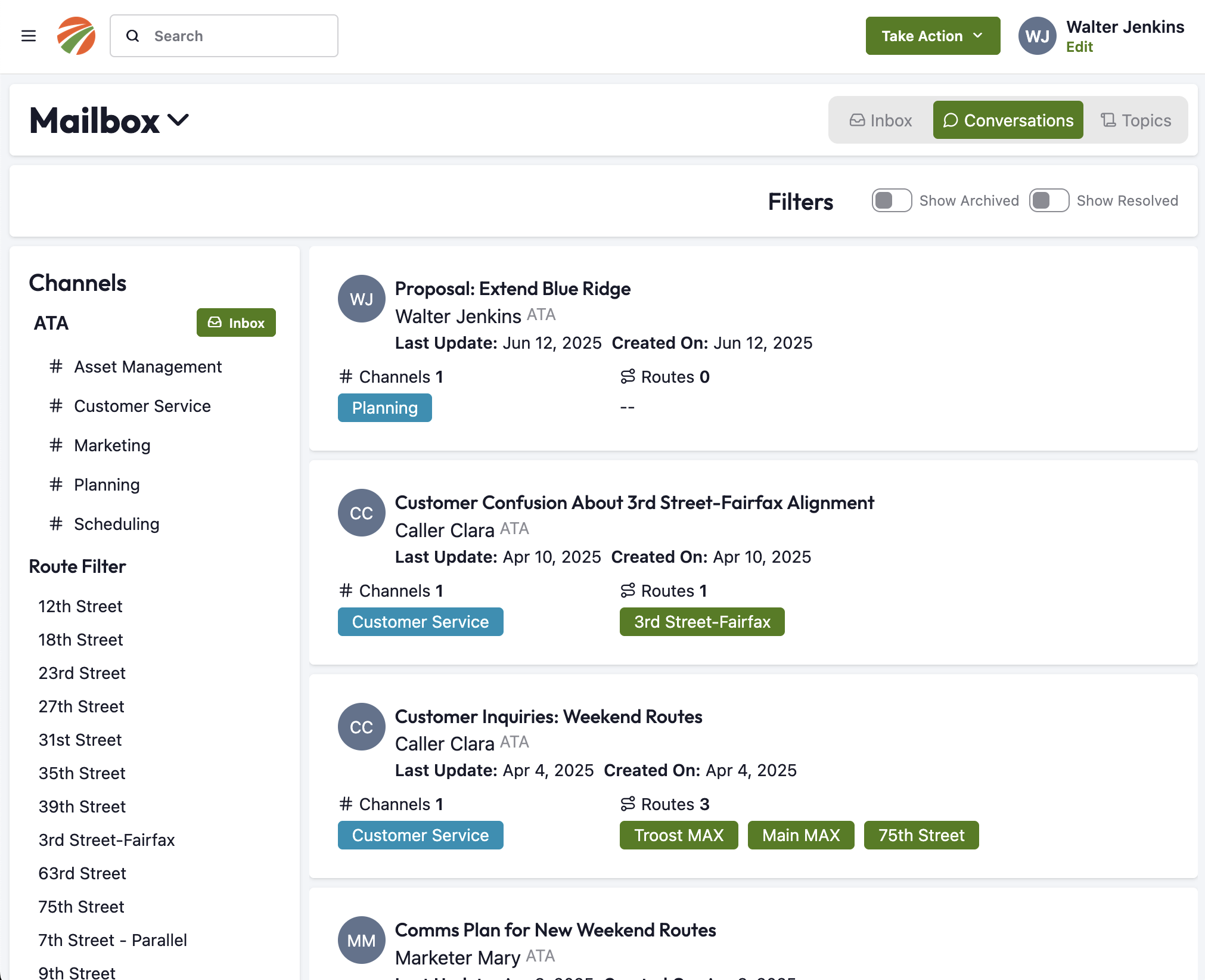 customer service workflow